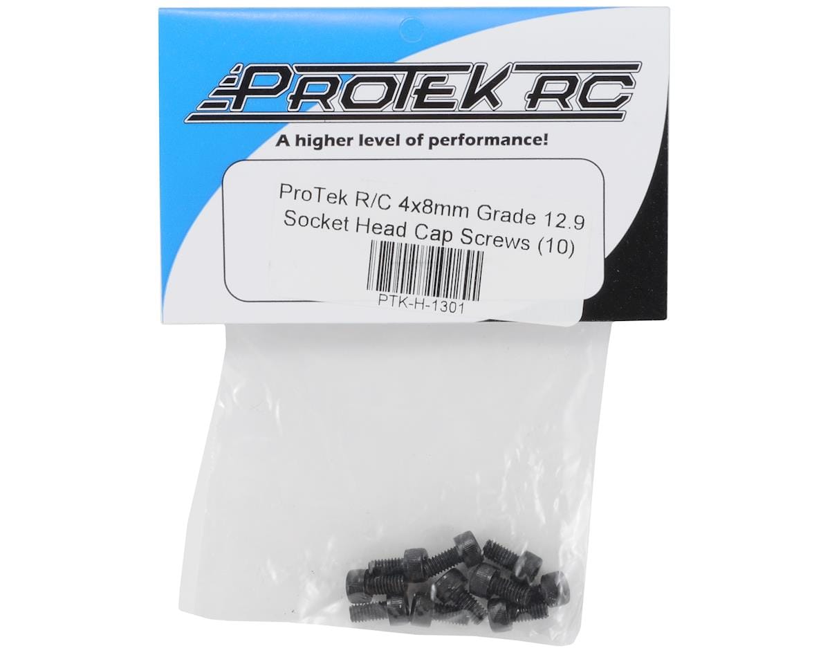 ProTek RC 4x8mm "High Strength" Socket Head Cap Screws (10) - Hobbytech Toys
