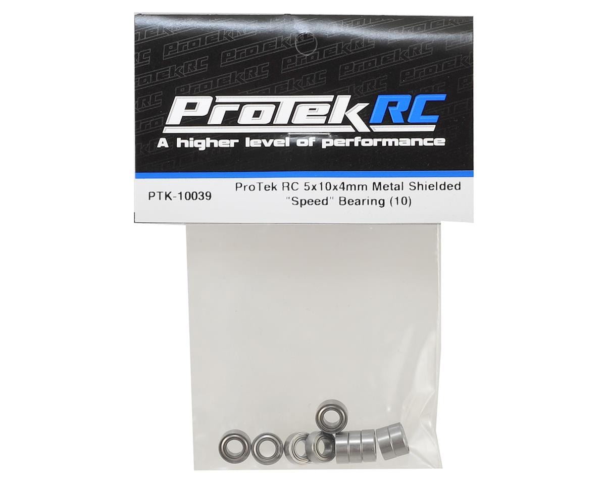 ProTek RC 5x10x4mm Metal Shielded "Speed" Bearing (10) - Hobbytech Toys