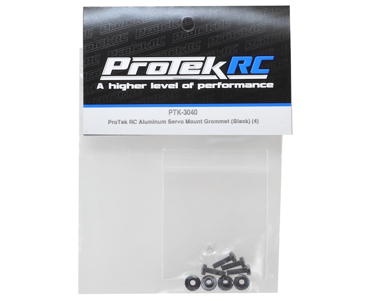 ProTek RC Aluminum Servo Mount Grommet (Black) (4) - Hobbytech Toys