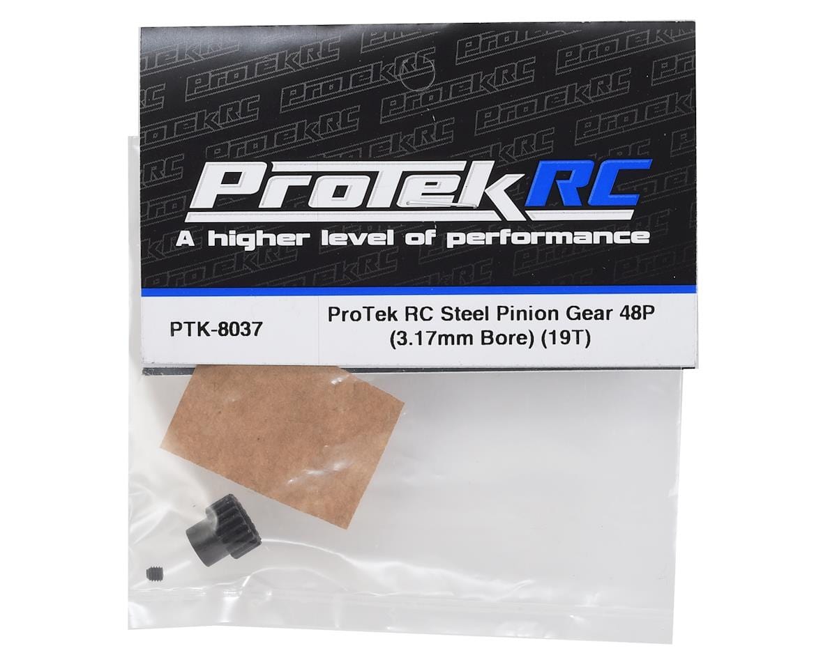 ProTek RC Lightweight Steel 48P Pinion Gear (3.17mm Bore) (19T) ProTek RC RC CARS - PARTS