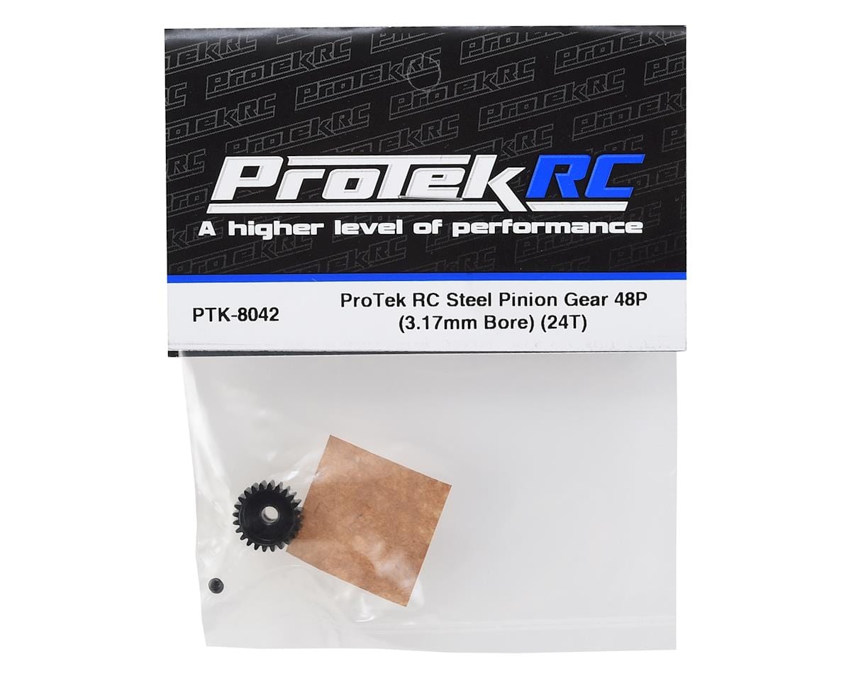ProTek RC Lightweight Steel 48P Pinion Gear (3.17mm Bore) (24T) ProTek RC RC CARS - PARTS