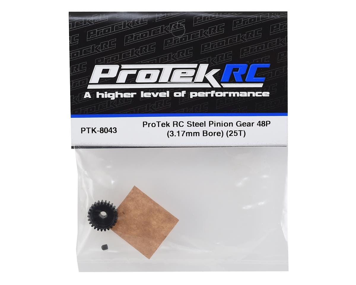 ProTek RC Lightweight Steel 48P Pinion Gear (3.17mm Bore) (25T) ProTek RC RC CARS - PARTS