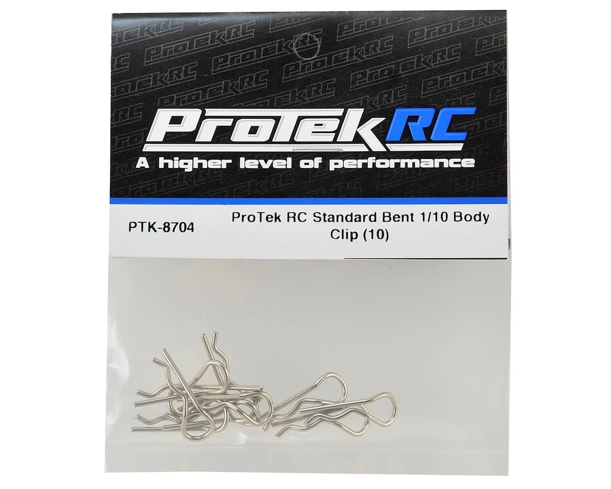 ProTek RC Standard Bent Body Clip (10) (1/10 Scale) ProTek RC RC CARS - PARTS