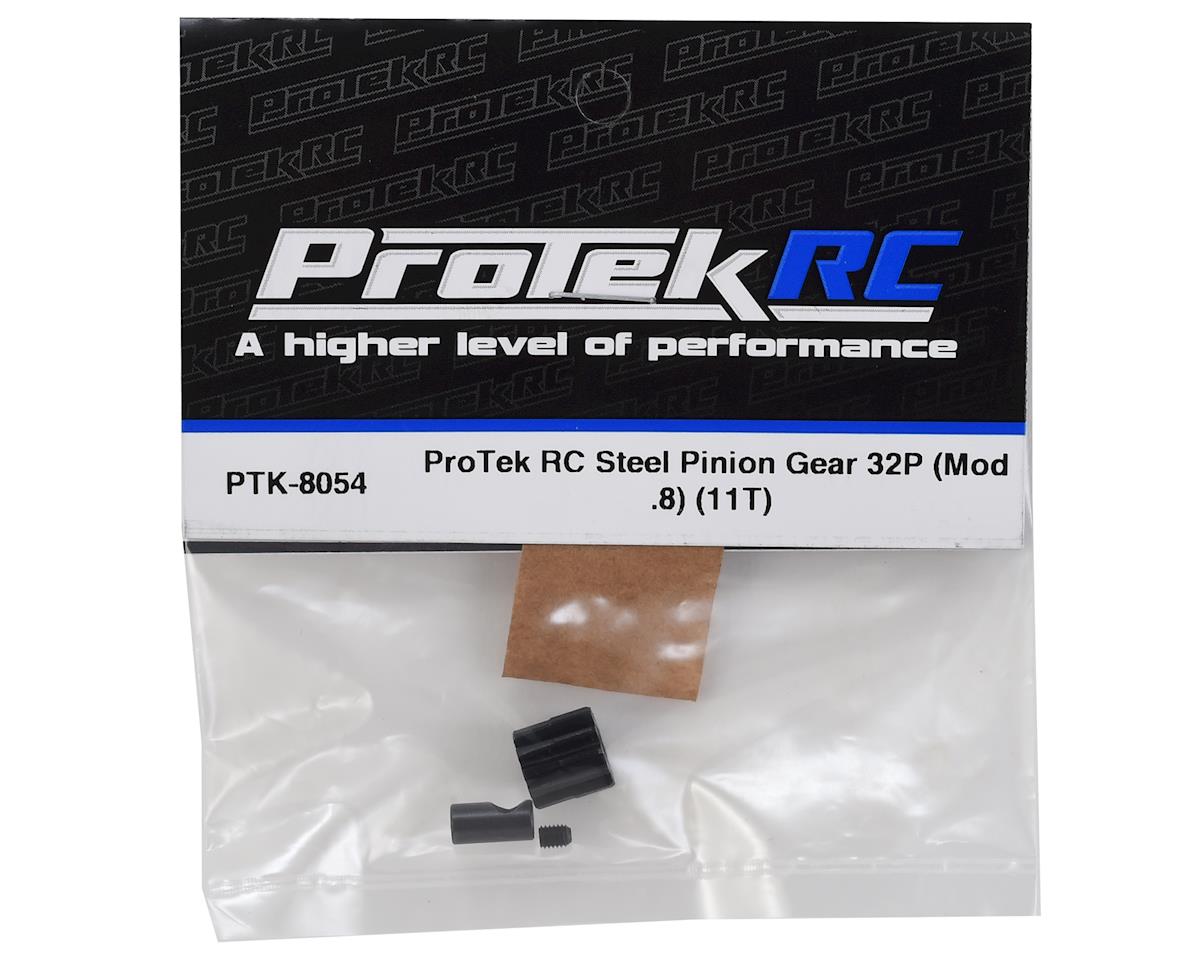 ProTek RC Steel 32P Pinion Gear w/3.17mm Reducer Sleeve (Mod .8) (5mm Bore) (11T) ProTek RC RC CARS - PARTS