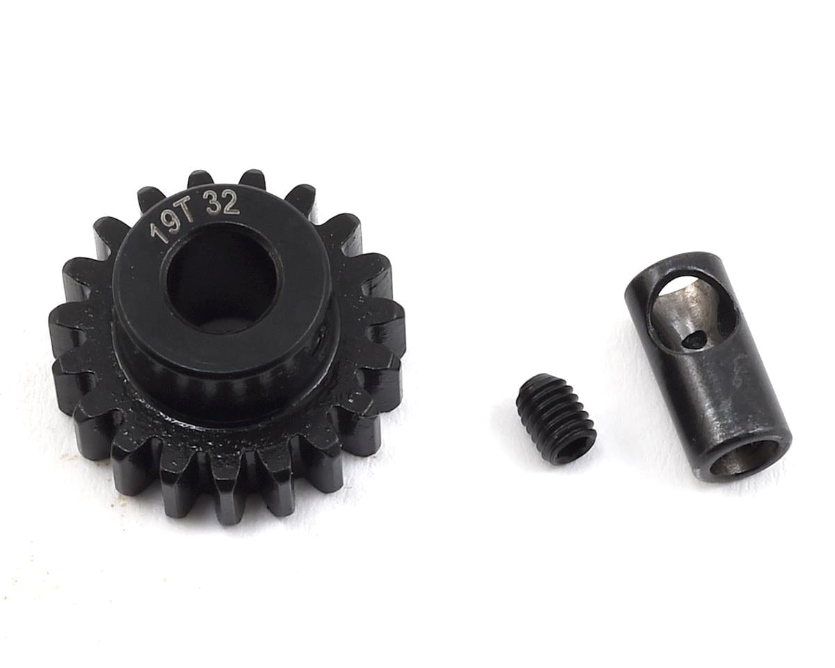 ProTek RC Steel 32P Pinion Gear w/3.17mm Reducer Sleeve (Mod .8) (5mm Bore) (19T) ProTek RC RC CARS - PARTS