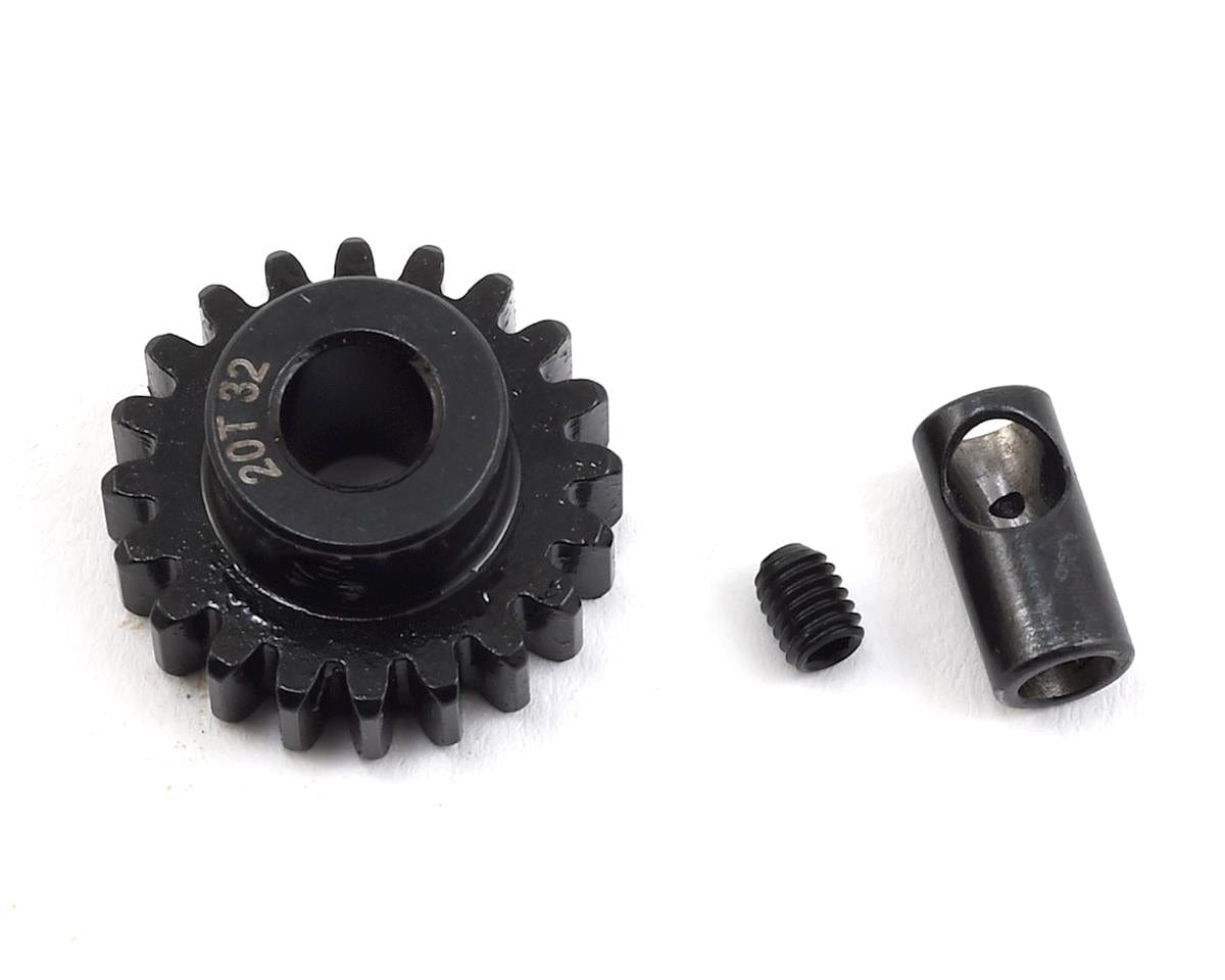 ProTek RC Steel 32P Pinion Gear w/3.17mm Reducer Sleeve (Mod .8) (5mm Bore) (20T) ProTek RC RC CARS - PARTS