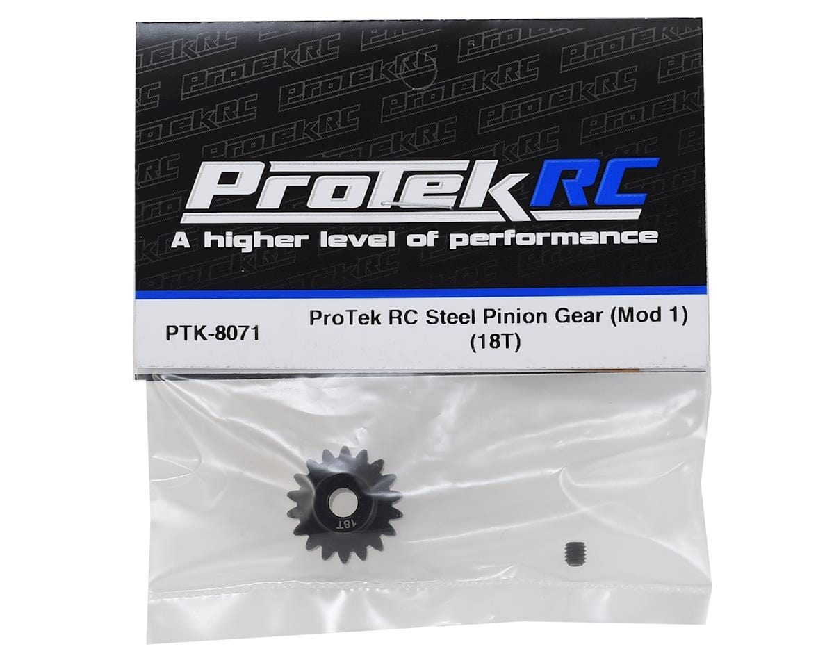 ProTek RC Steel Mod 1 Pinion Gear (5mm Bore) (18T) ProTek RC RC CARS - PARTS