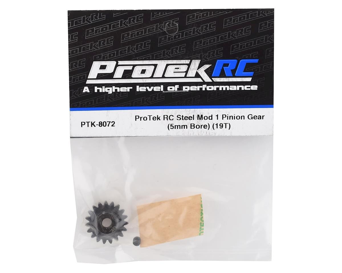 ProTek RC Steel Mod 1 Pinion Gear (5mm Bore) (19T) ProTek RC RC CARS - PARTS