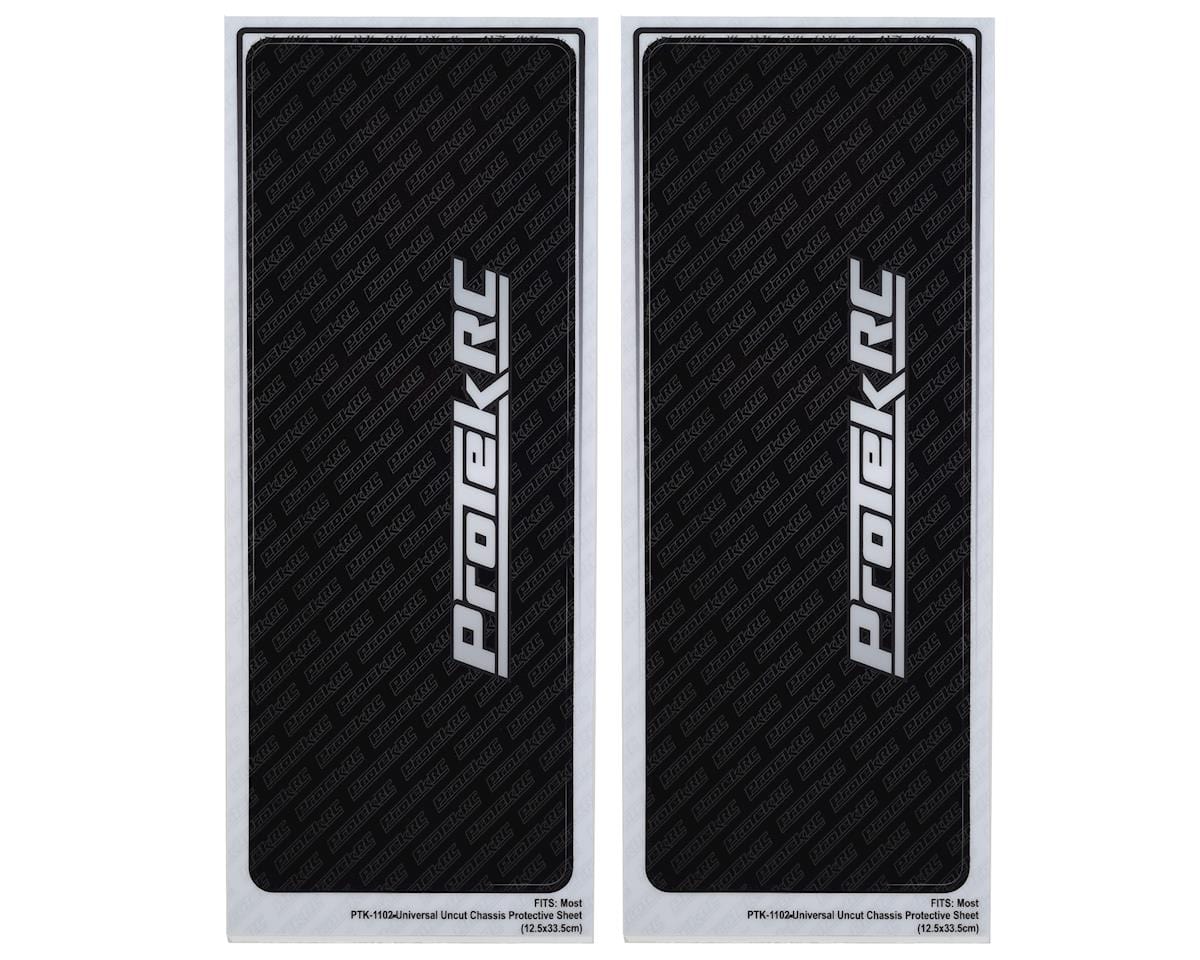 ProTek RC Universal Chassis Protective Sheet (Black) (2) - Hobbytech Toys