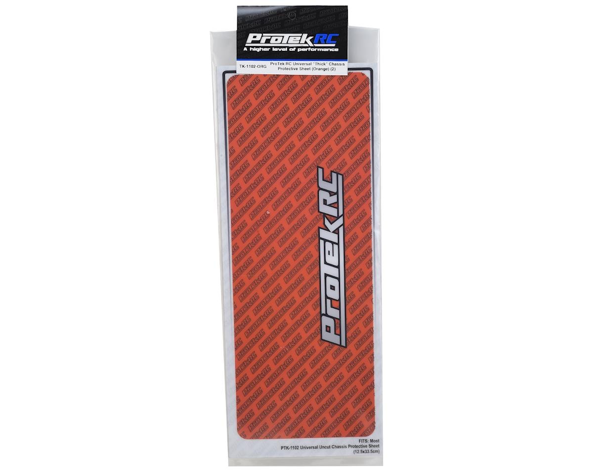 ProTek RC Universal Chassis Protective Sheet (Orange) (2) - Hobbytech Toys