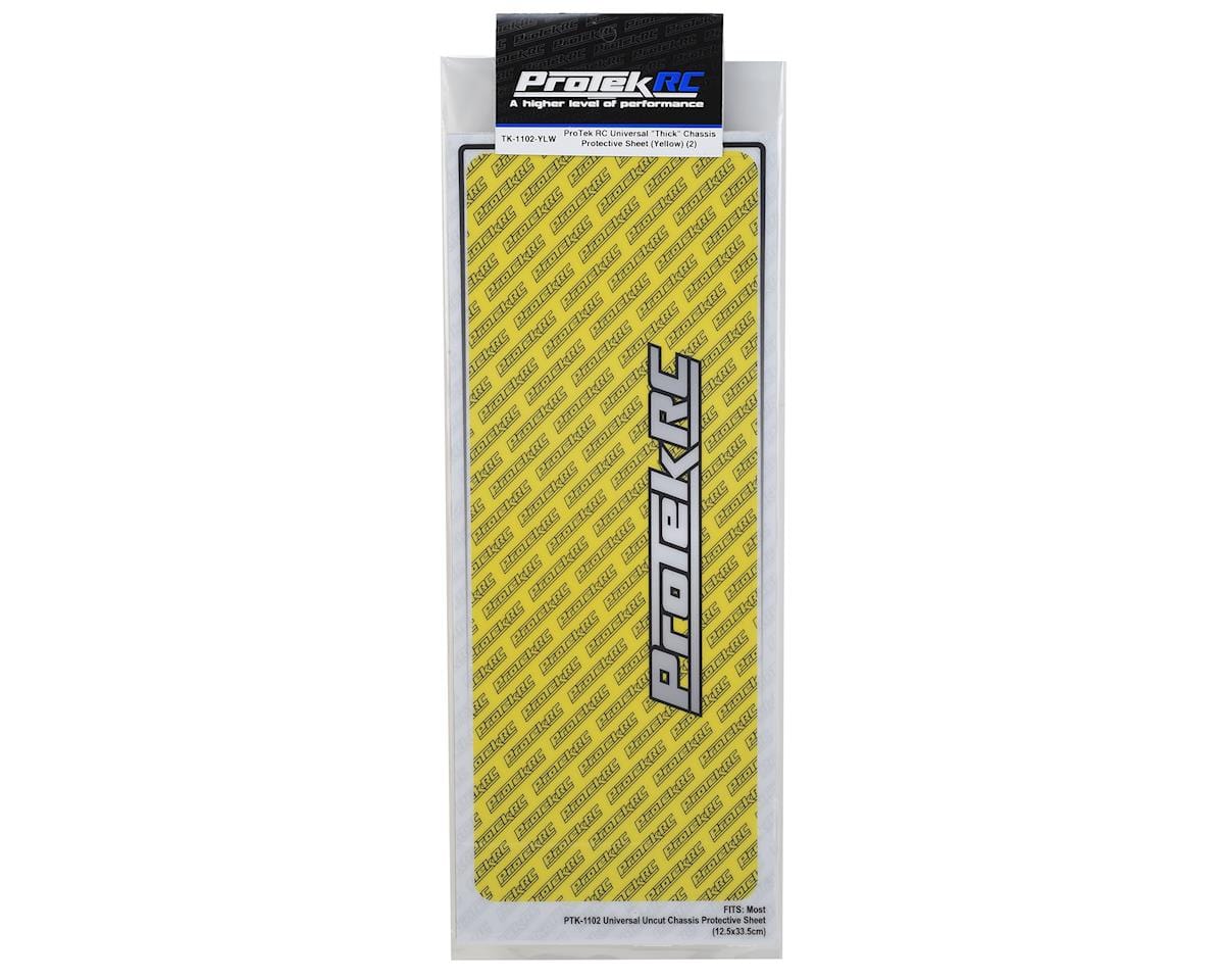 ProTek RC Universal Chassis Protective Sheet (Yellow) (2) - Hobbytech Toys