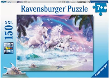 Ravensburger 10057-6 Unicorns on the Beach Puzzle 150pc - Hobbytech Toys