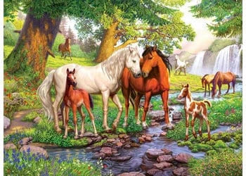 Ravensburger 12904-1 Horses by the Stream 300pc - Hobbytech Toys