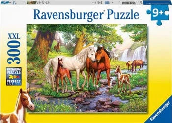Ravensburger 12904-1 Horses by the Stream 300pc - Hobbytech Toys