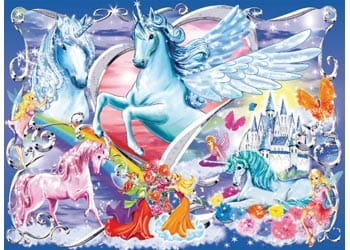 Ravensburger 13928-6 Amazing Unicorns Puzzle Glitter 100pc - Hobbytech Toys
