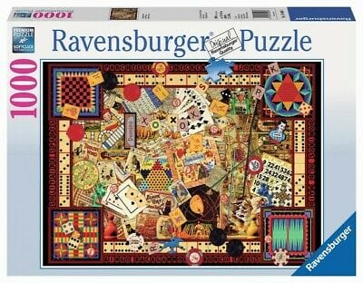 Ravensburger 19406-3 Vintage Games Puzzle 1000pc - Hobbytech Toys