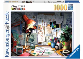 Ravensburger 19432-2 Disney Pixar the Artists Desk 1000pc - Hobbytech Toys
