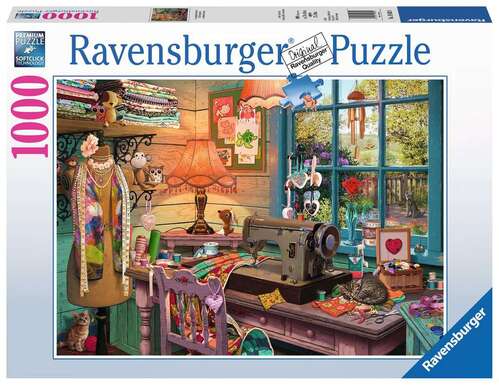 Ravensburger 19892-4 The Sewing Shed Puzzle 1000pc - Hobbytech Toys