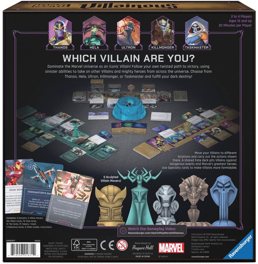 Ravensburger 26844-3 Marvel Villainous Infinite Power Game - Hobbytech Toys