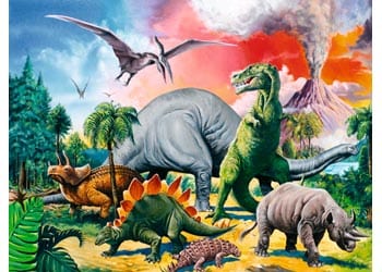 Ravensburger 10957-9 Among the Dinosaurs Puzzle 100pc - Hobbytech Toys