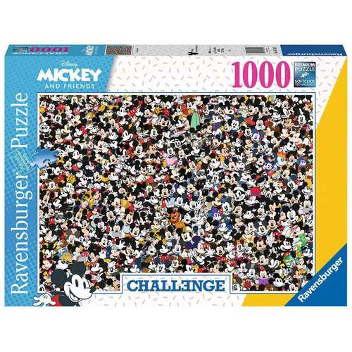 Ravensburger 16744-9 Challenge Mickey Puzzle 1000pc - Hobbytech Toys