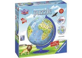 Ravensburger Childrens World Globe 3D Puzzleball 180Pc Puzzle Ravensburger PUZZLES