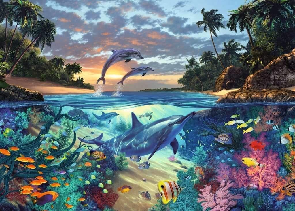 Ravensburger 19145-1 Coral Bay Puzzle 1000pc - Hobbytech Toys