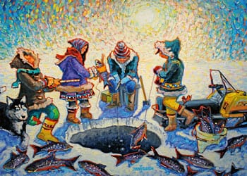 Ravensburger Ice Fishing 1000pc Puzzle Ravensburger PUZZLES
