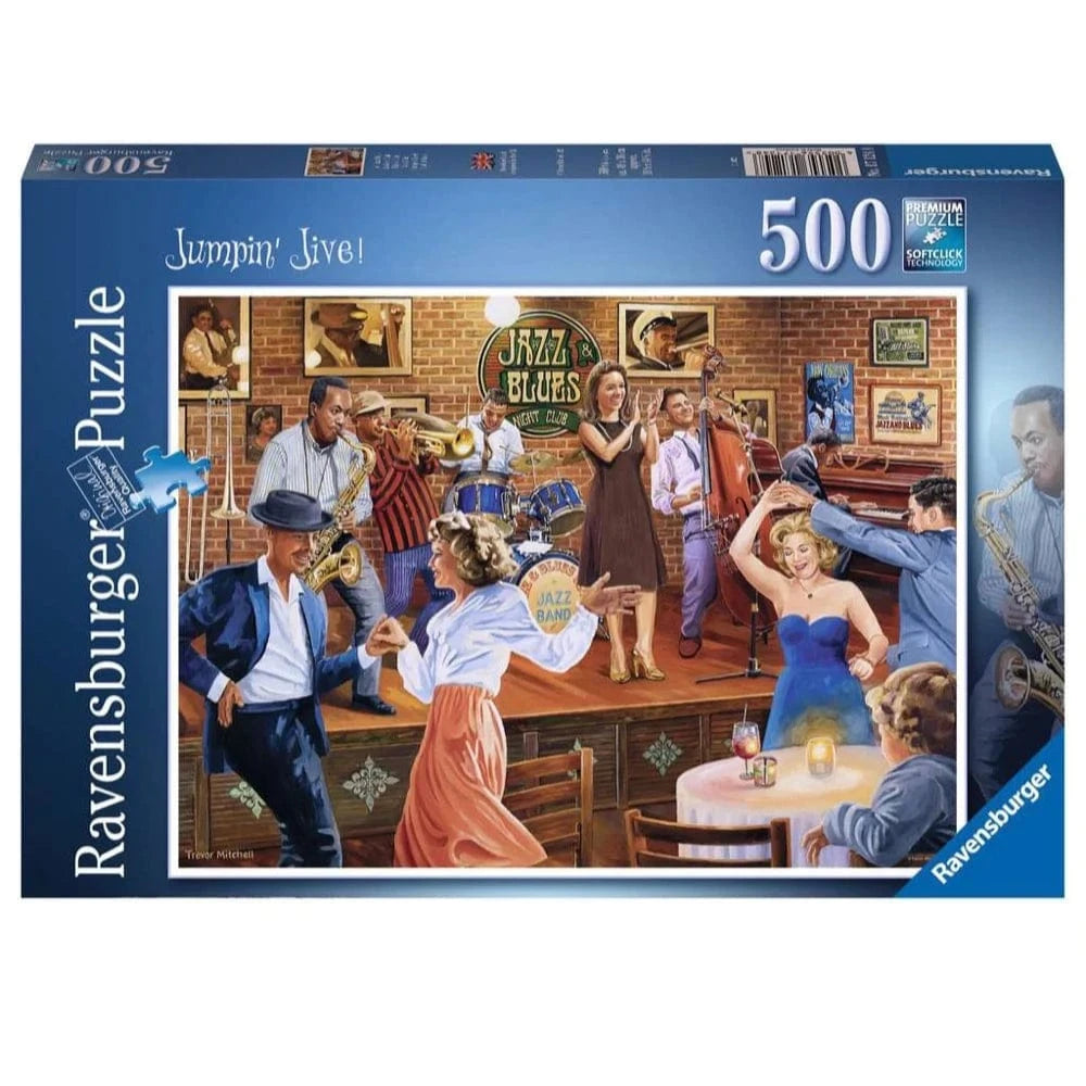 Ravensburger 17124-8 Jumpin Jive! 500pc - Hobbytech Toys