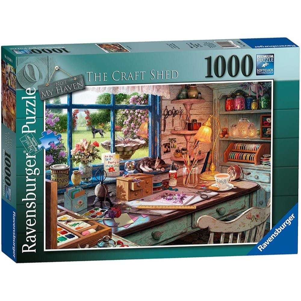 Ravensburger 19590-9 My Haven No 1 The Craft Shed 1000pc - Hobbytech Toys