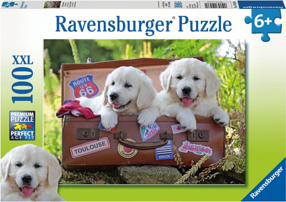 Ravensburger Travelling Puppies Puzzle 100pc Ravensburger PUZZLES