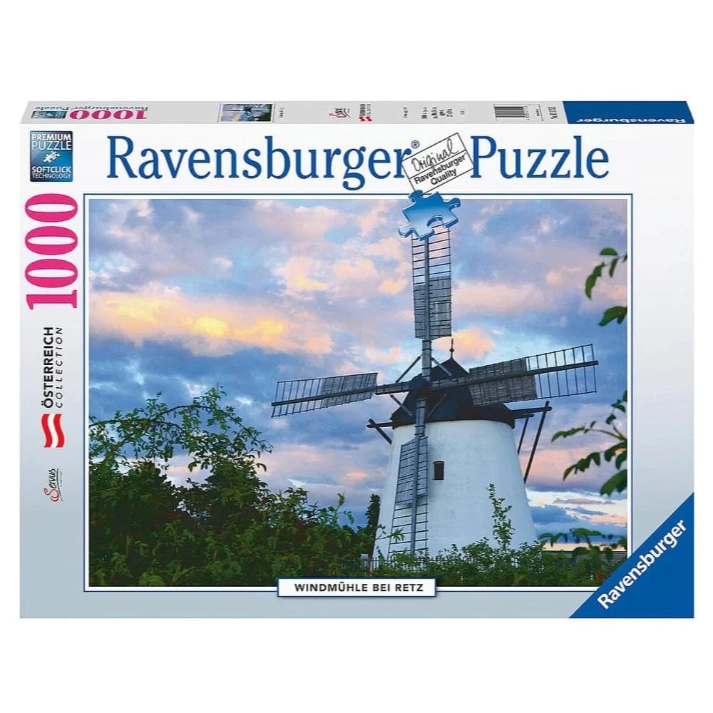 Ravensburger 17175-0 Windmill near Retz Puzzle 1000pc - Hobbytech Toys
