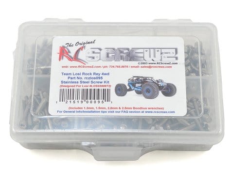 RC Screwz Losi Rock Rey Stainless Steel Screw Kit - Hobbytech Toys