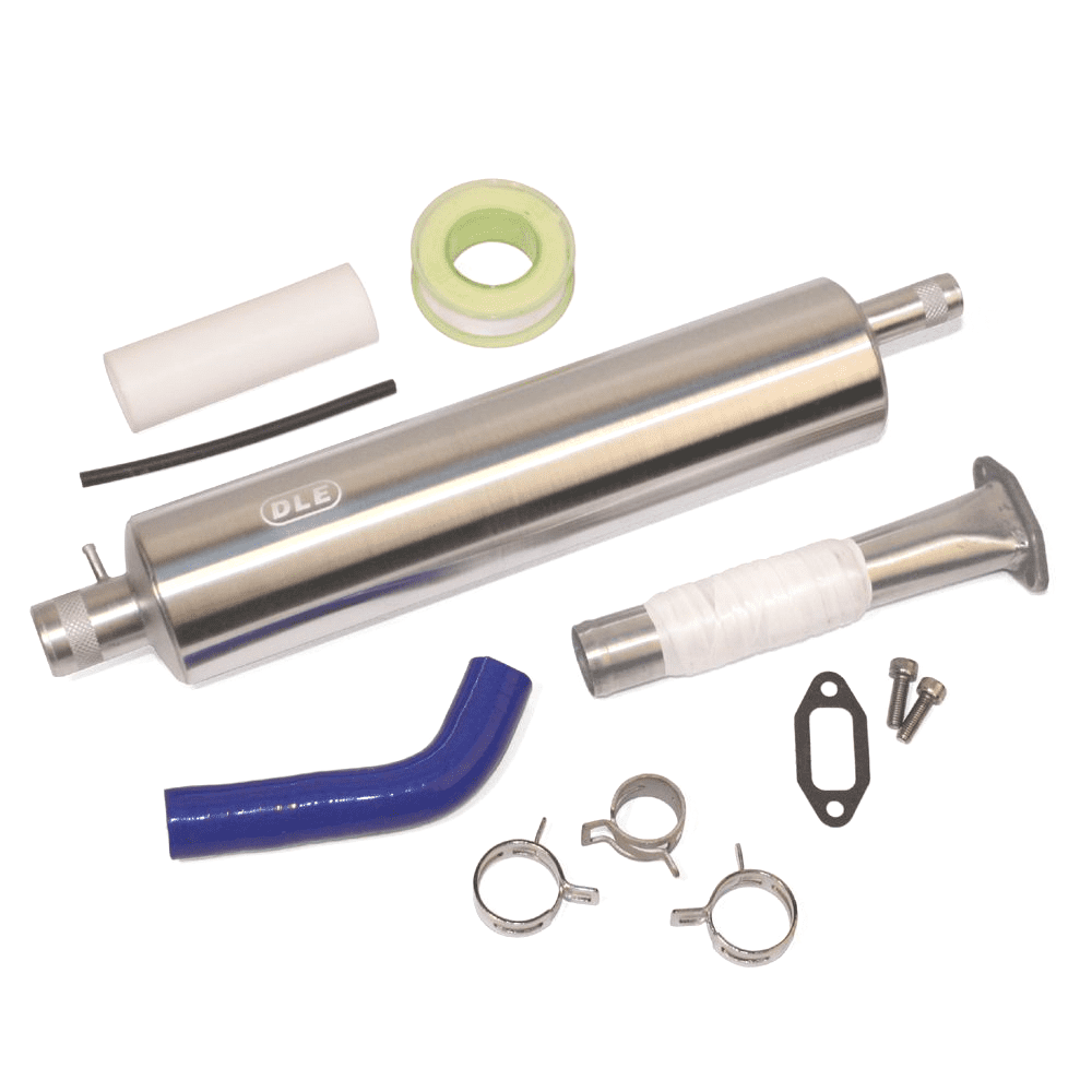 Rear Dump Canister Muffler Set For DLE-35RA - Hobbytech Toys