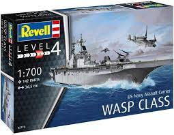 Revell 05178 1/700 Assault Carrier USS WASP Class - Hobbytech Toys