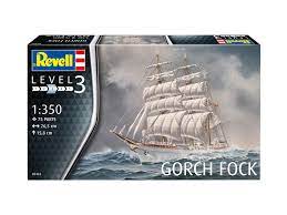 Revell 05432 1/350 Gorch Fock Plastic Model Kit - Hobbytech Toys