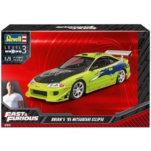Revell 07691 1/25 Fast & Furious BrianS 1995 Mitsubishi Eclipse Revell PLASTIC MODELS