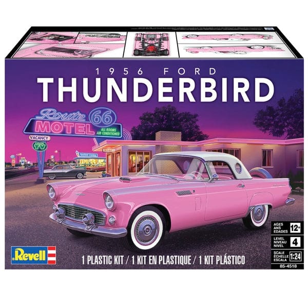 Revell 1/24 1956 Ford Thunderbird Plastic Model Kit - Hobbytech Toys