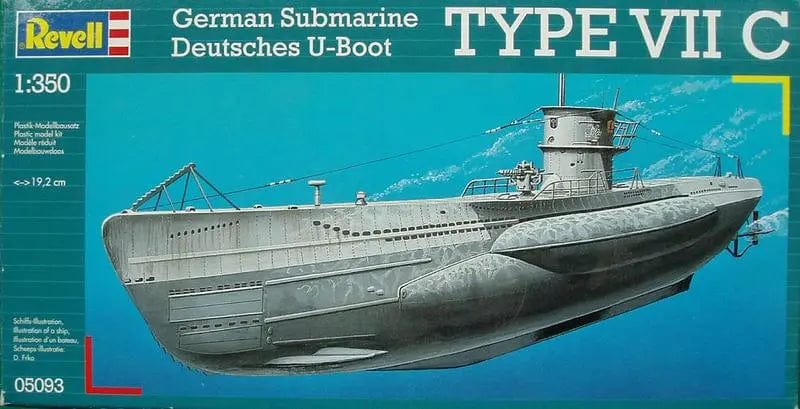 Revell 1/350 German Submarine Type Vii C Revell PLASTIC MODELS
