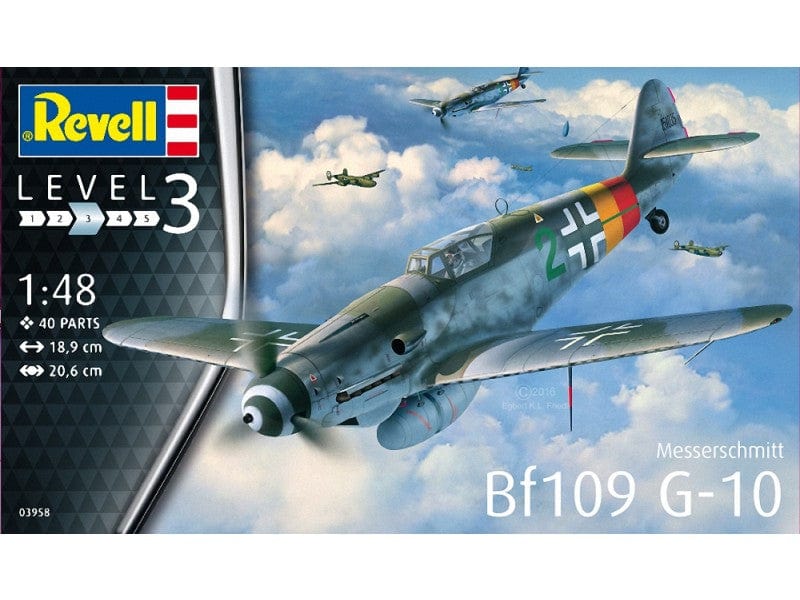 Revell 1/48 Messerschmitt Bf109 G-10 Revell PLASTIC MODELS