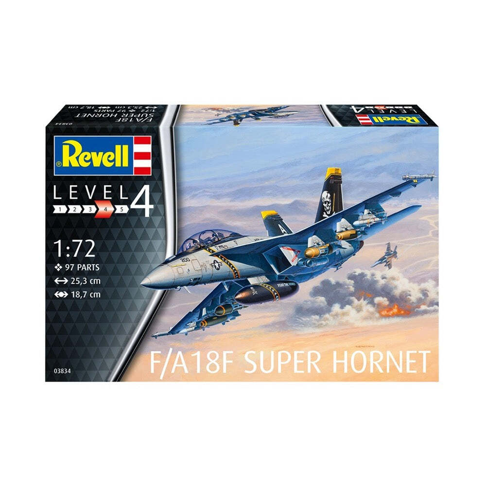 Revell 63834 1/72 F/A-18F Super Hornet - Hobbytech Toys