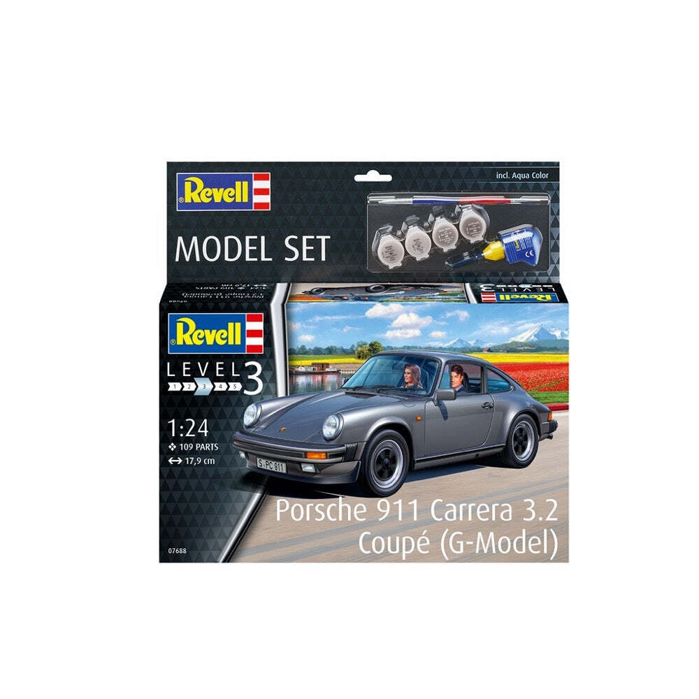 Revell 67688 1/24 Porsche 911 Carrera 3.2 Coupe G-Model - Hobbytech Toys