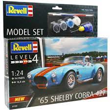 Revell 67708 1/24 65 Shelby Cobra 427 Model Set Plastic Model Kit - Hobbytech Toys