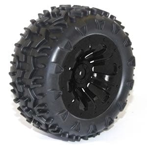 River Hobby Wheel & tyre pair MT Black (FTX6310) River Hobby RC CARS - PARTS