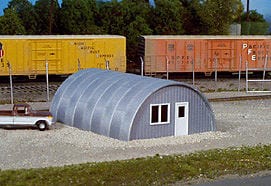 Rix HO Quonset Hut - Kit - Scale 24 x 26 x 12ft 7.3 x 7.9 x 3.7m - Hobbytech Toys