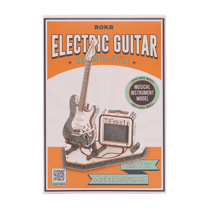 Robotime Classic 3d Electric Guitar Kit - Hobbytech Toys