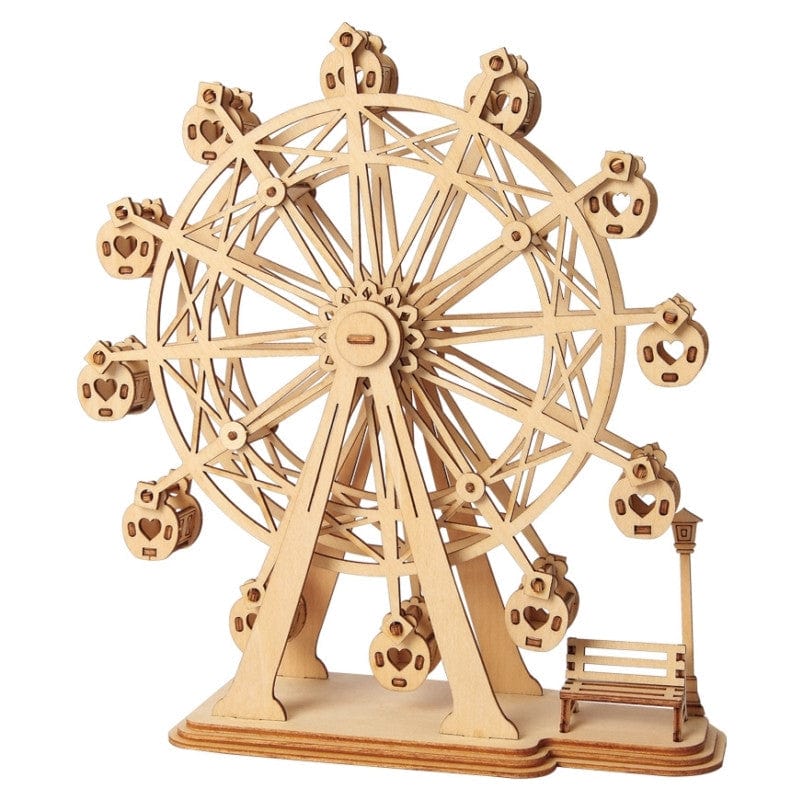 Robotime Classical 3D Wooden Ferris Wheel Kit - Hobbytech Toys