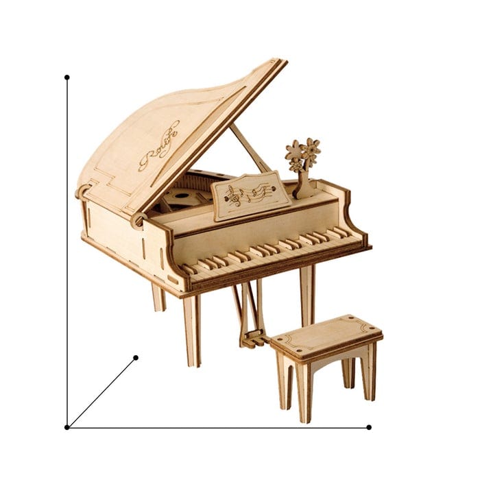 Robotime Classical Grand Piano Kit - Hobbytech Toys