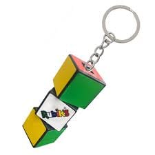 Colorful Rubik's Cube keychain - Compact puzzle toy for on-the-go entertainment.