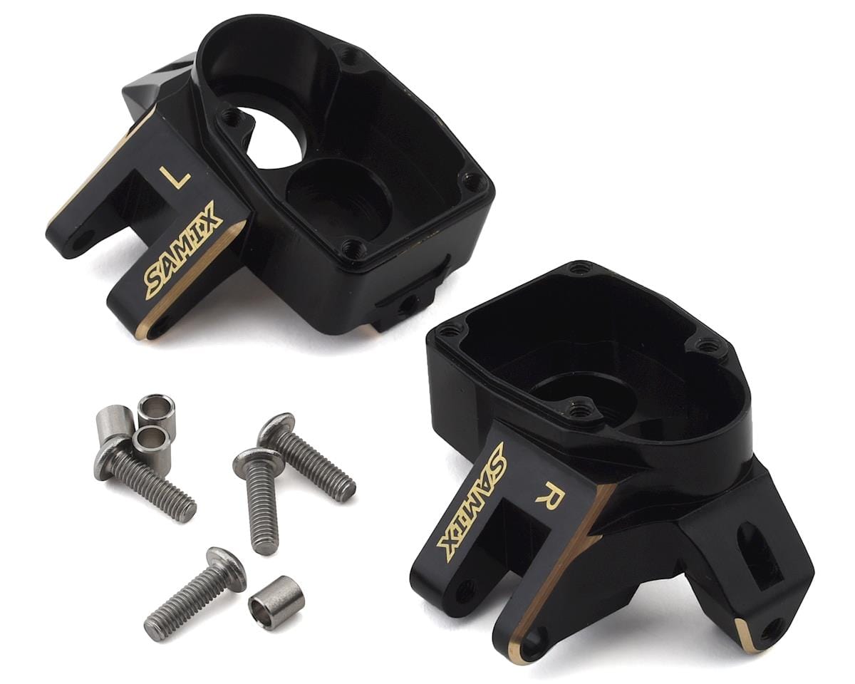 Samix SCX10 III/Capra Brass Heavy Duty Steering Knuckle - Hobbytech Toys